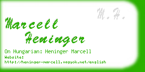 marcell heninger business card